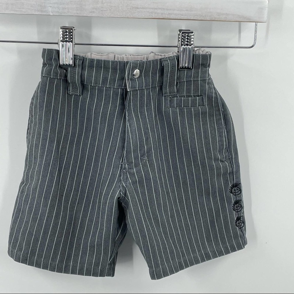 Knuckleheads | 18-24M Pinstripe Shorts, Grey